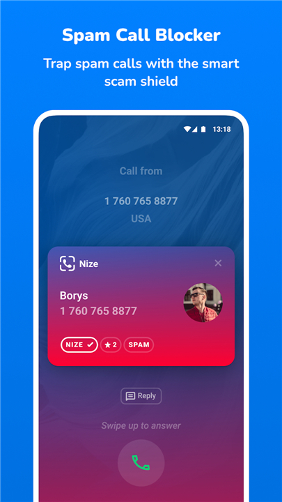 Nize - Caller ID. Spam Blocker screenshot1