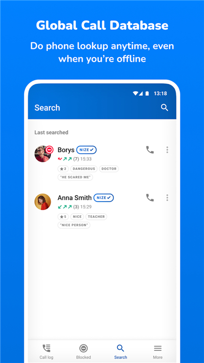 Nize - Caller ID. Spam Blocker screenshot4