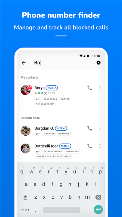 Nize - Caller ID. Spam Blocker screenshot5