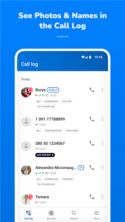 Nize - Caller ID. Spam Blocker screenshot6
