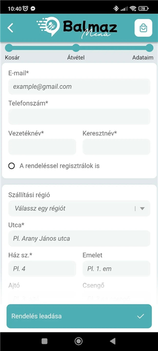 Balmaz Menü screenshot6