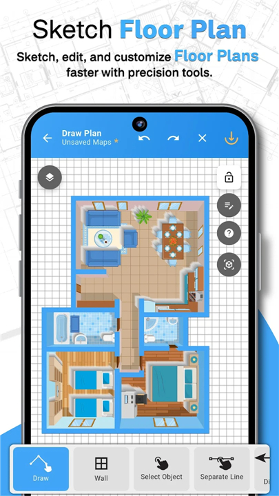 Floor Plan Designer: Home Map screenshot1