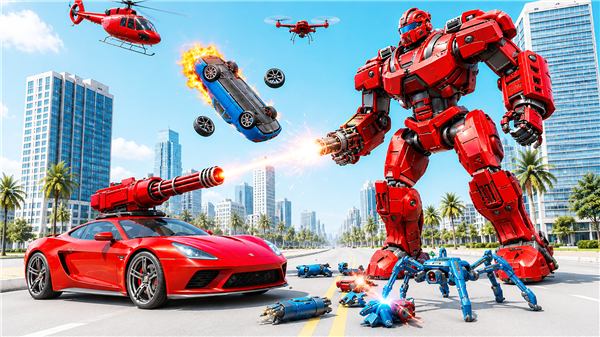 Robot Transform Fight Game 3D screenshot1