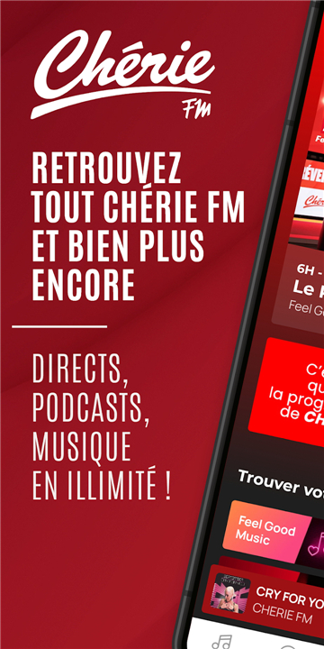 Chérie FM : Radios & Podcasts screenshot1