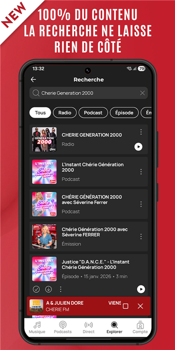 Chérie FM : Radios & Podcasts screenshot3