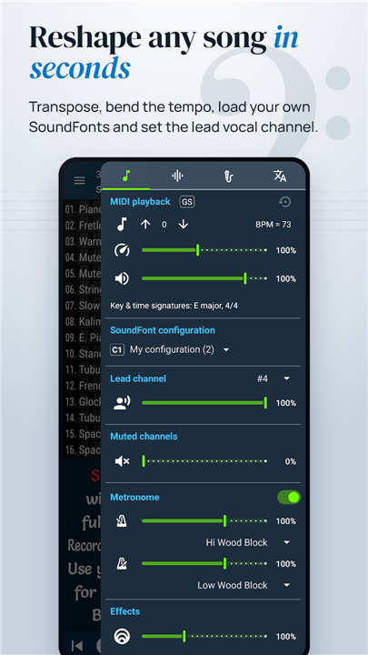MIDI Clef Karaoke Player screenshot2