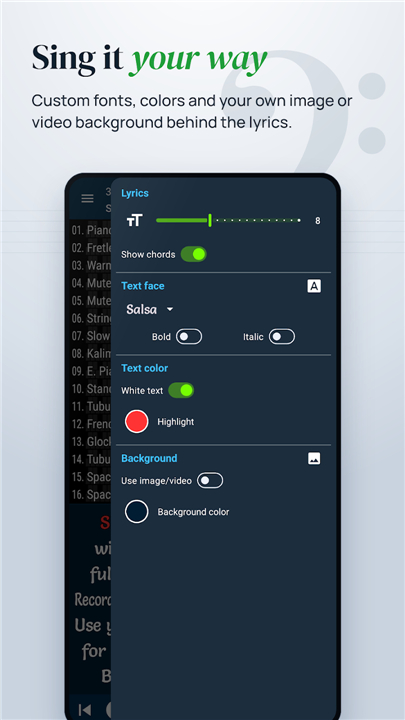 MIDI Clef Karaoke Player screenshot5