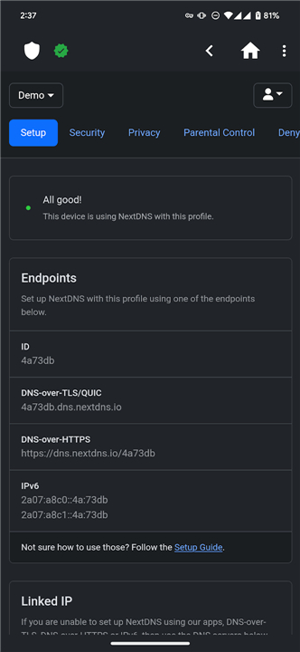 NextDNS Manager screenshot1