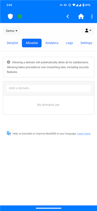 NextDNS Manager screenshot6