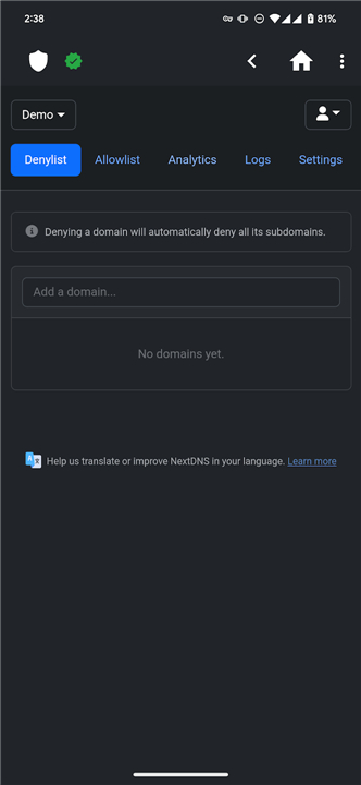 NextDNS Manager screenshot5