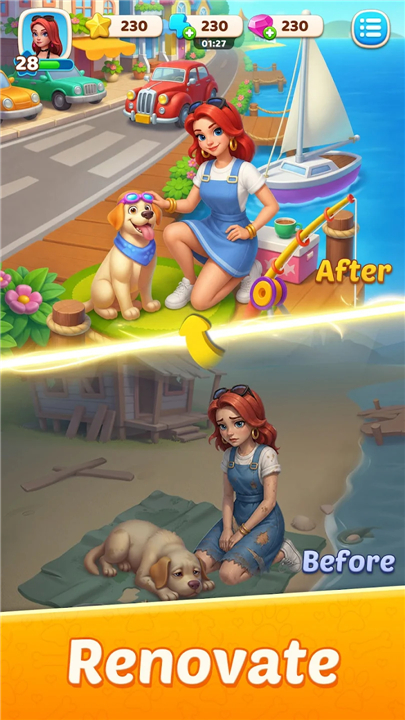 Pets Harbor: Merge & Restore screenshot3