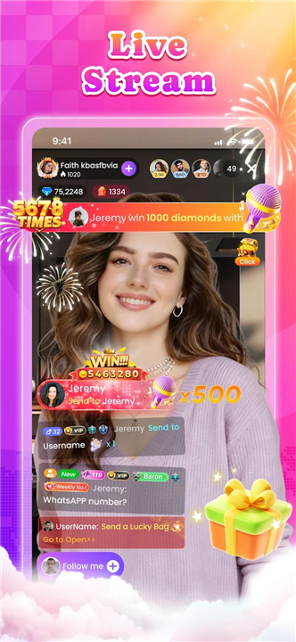 Tikko-Live Stream, Party Chat screenshot2