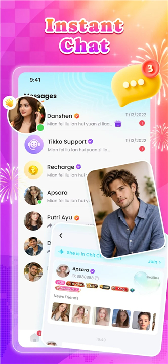 Tikko-Live Stream, Party Chat screenshot4