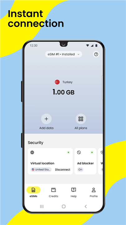 Saily: eSIM + phone number screenshot4