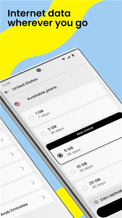Saily: eSIM + phone number screenshot2