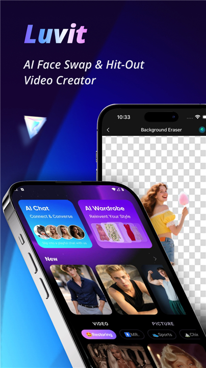 Luvit: Face Swap & AI tool screenshot1