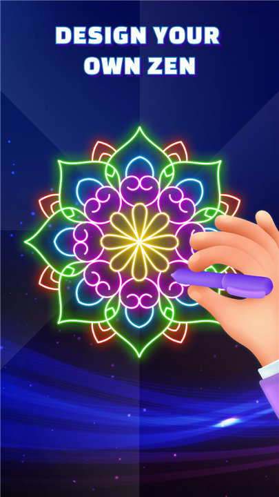 Glow Art Drawing - Doodle App screenshot6