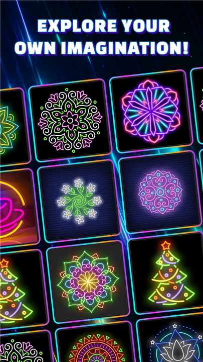 Glow Art Drawing - Doodle App screenshot5