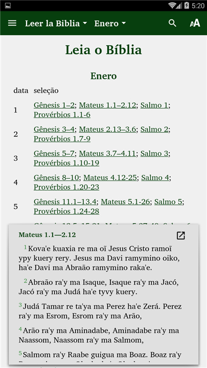 Guaraní Mbyá Bible screenshot7
