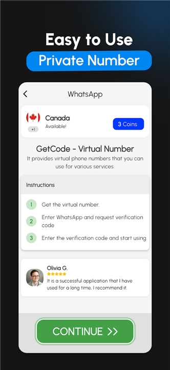 GetCode - Virtual Number SMS screenshot5