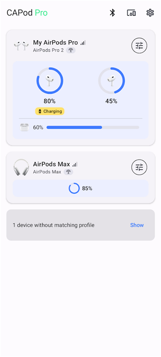 CAPod - Companion for AirPods screenshot1