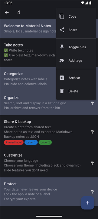 Material Notes screenshot5