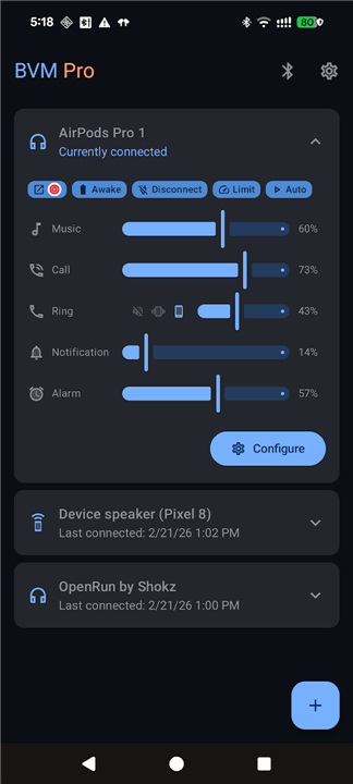 Bluetooth Volume Manager screenshot2