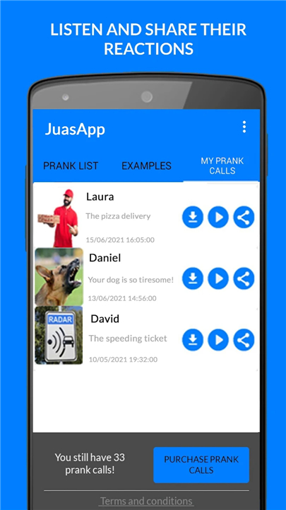 JuasApp - Prank Calls screenshot3