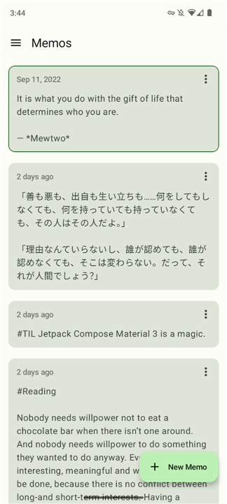 Moe Memos screenshot1
