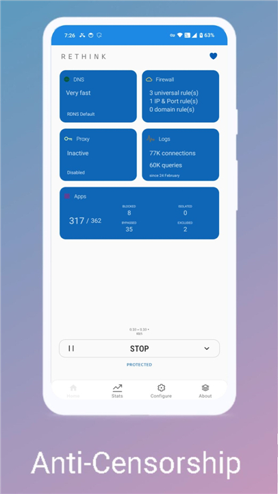 Rethink: DNS + Firewall + VPN screenshot2