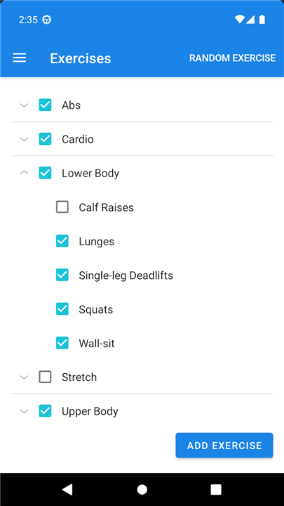 Exercise Reminders screenshot3