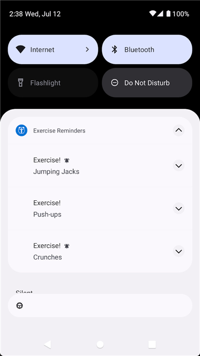 Exercise Reminders screenshot6