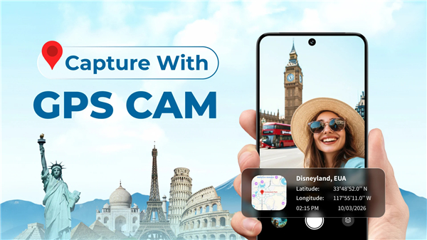 GPS Camera: Photo Map & Time screenshot1