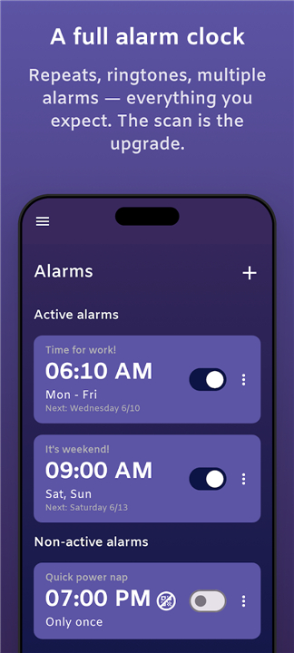 QRAlarm - QR Code Alarm Clock screenshot3