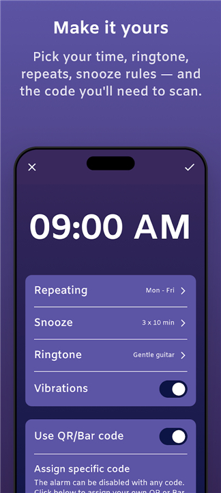 QRAlarm - QR Code Alarm Clock screenshot4