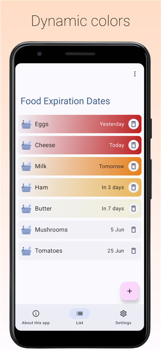 Food Expiration Dates screenshot7
