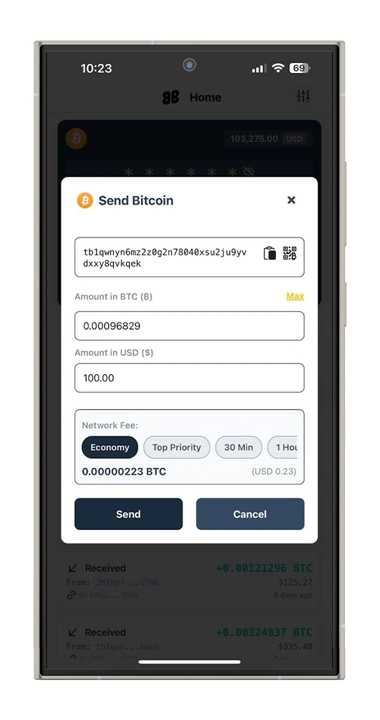 Bold Bitcoin Wallet screenshot5