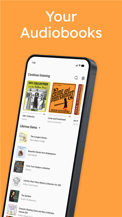 Lissen: Audiobookshelf client screenshot1