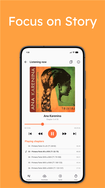 Lissen: Audiobookshelf client screenshot2