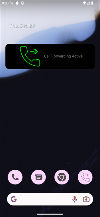 Call Forwarding Status Widget screenshot2