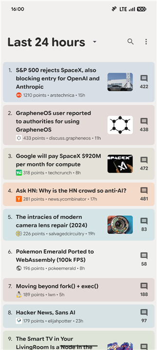 Harmonic for Hacker News screenshot1