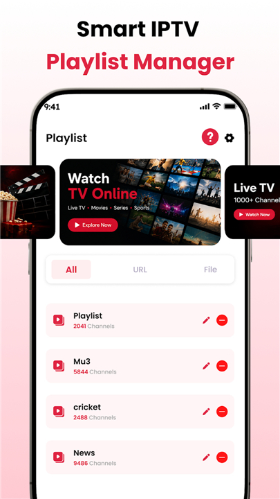 IPTV Online Player: Live TV screenshot1