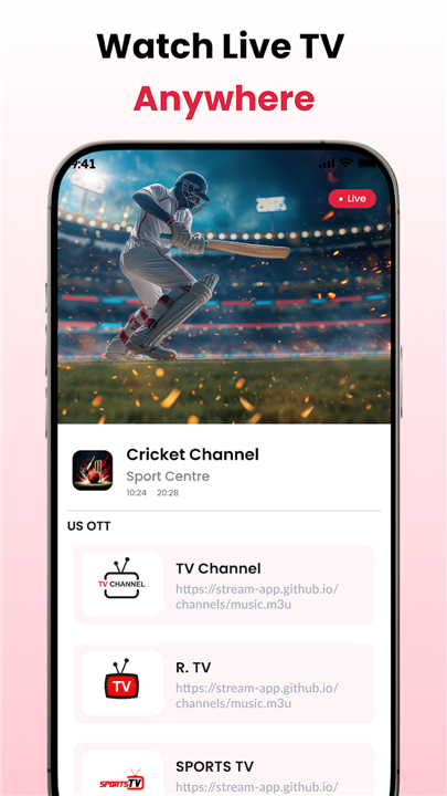 IPTV Online Player: Live TV screenshot4