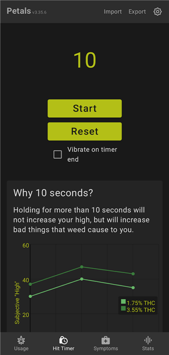 Petals: Cannabis Use Tracker screenshot3
