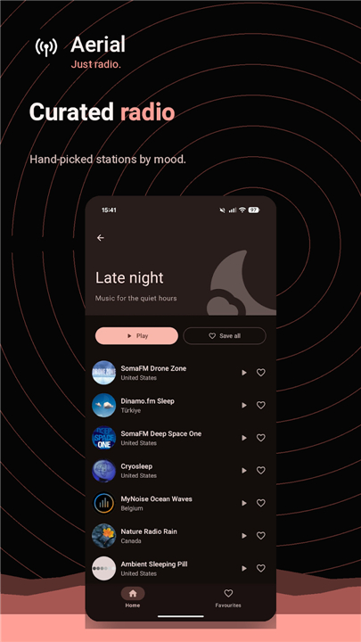 Aerial: Internet Radio screenshot1
