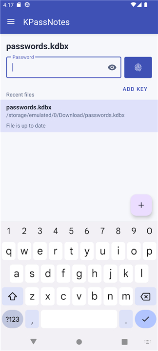 KeePassVault screenshot1