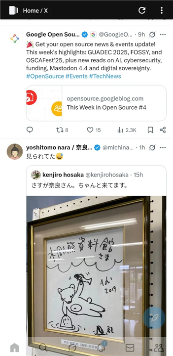 Nora: SNS browser screenshot3
