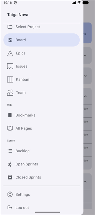 Taiga Mobile Nova screenshot8
