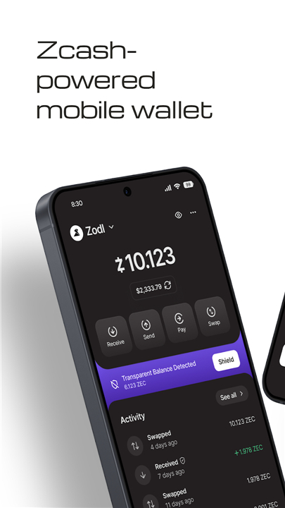 Zodl: Zcash Wallet screenshot1