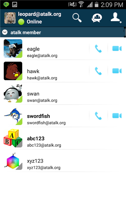aTalk (Jabber / XMPP) screenshot1